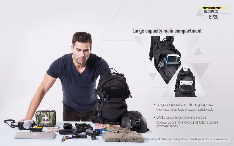 Nitecore BP20 Tas Ransel Tactical Outdoor 1